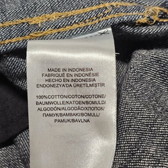 Ralph Lauren Casual Blue Denim Shirt Dress Women Size PL Cotton - Picture 12 of 13